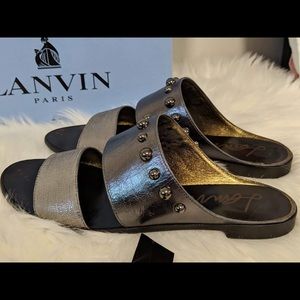Lanvin slippers metallic
